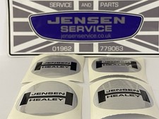 JENSEN HEALEY   WHEEL CAP MOTIF  x 4  - New Old Stock #90842