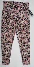 NWT ID Ideology Women Cheetah Crocus Printed 7/8 Hi-Rise Legging Multicolor Sz S