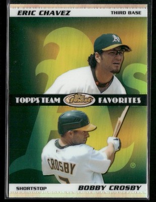 2008 Finest #DTF-EB Eric Chavez / Crosby Topps Team Favorites Dual Refractors