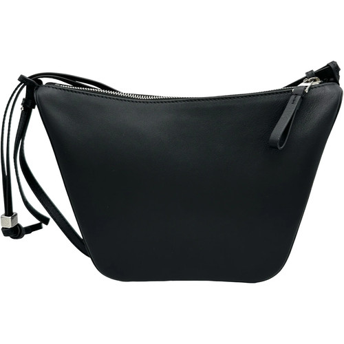 LOEWE Hammock Hobo Bag Mini A538G 13X01 Black Classic Calf Shoulder Bag #1808
