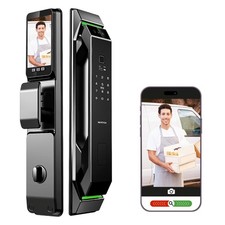 3D Face Recognition Smart Door Lock with Camera, Video Doorbell  Intercom, 7...