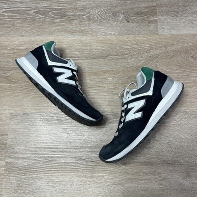 New Balance 574 Shoes Womens Size 8 Black Green Suede Sneakers WL574YA1