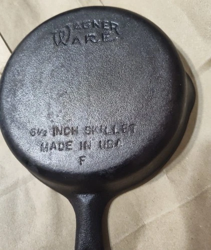 Vintage Wagner Ware 6 1/2 Inch Cast Iron Skillet #3 6.5" Made In USA