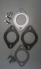Exhaust Flange Plate Kit - 2 14 Inch 57mm 2x Plates Gaskets 4x Nut Bolts Exhaust Flange Plate Kit - 2 14 Inch 57mm 2x Plates Gaskets 4x Nut Bolts