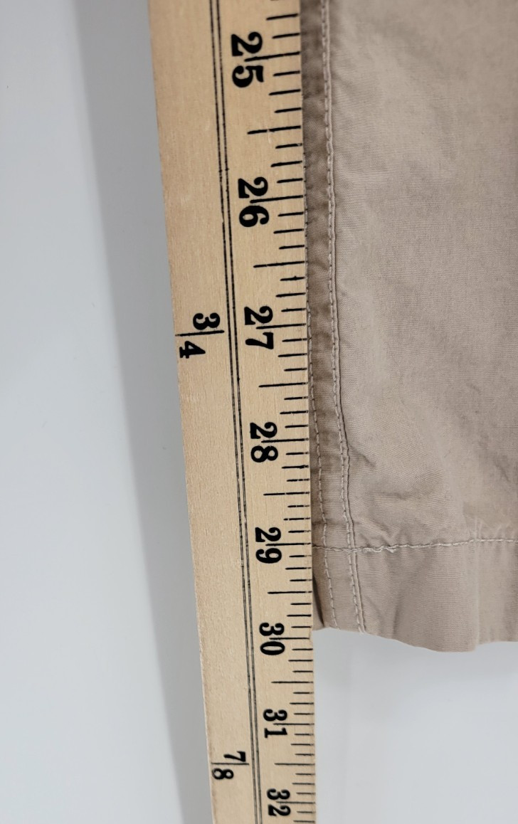 Aerie Pants Womens Large Tan Wide Leg Cargo Pull On Beachy Boho Casual Utility