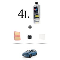 Hoffcar Set Service 3 Filter Und 4L ÖL FüR VW Touran (5T) 1.0 TSI 85Kw Von 201