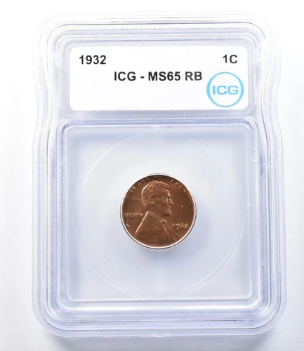 1932 Lincoln Wheat Cent MS65 RB ICG *8823