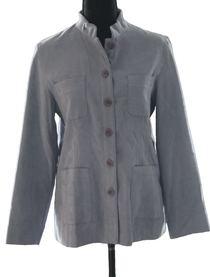 Norton McNaughton PETITES Blazer Jacket 10P Grape Balmoral Button Up Pockets NEW - Image 2 of 4