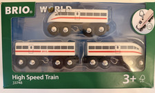 BRIO World 33748 Schnellzug mit Sound aus Holz 3teilig