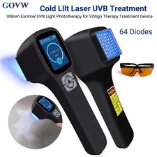 308nm Narrow Band UVB Light Therapy Lamp LCD Timer for Precise Skin Care at Home