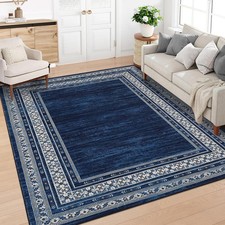   Washable 8x10FT Modern Area Rugs Large Non Slip Living Room Rugs Floor Carpet