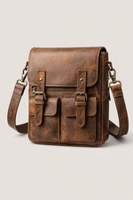 Borsa a tracolla uomo vintage pelle messenger retrò tracolla viaggio