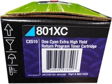 Lexmark 80C1XC0 Cyan Extra High Yield Toner Cartridge 4k Genuine OEM Original
