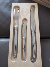 Jean Dubost Laguiole Cheese Knife Set. 3 Teile K&auml;se Messer Neu, Unbenutzt....