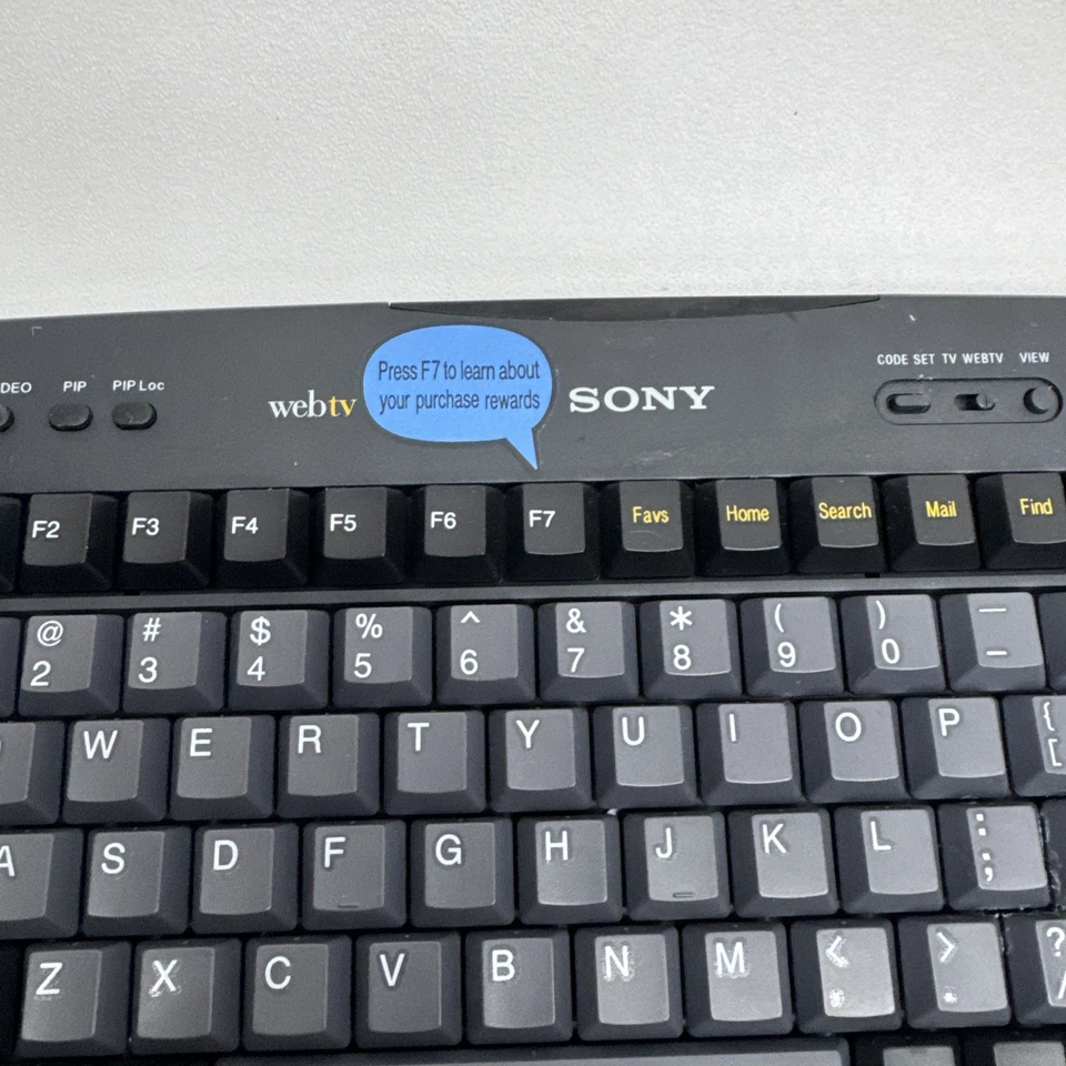 Sony WebTv Wireless Keyboard KI-W200 Model: SWK-8640 1997 Tested works - Image 2 of 4