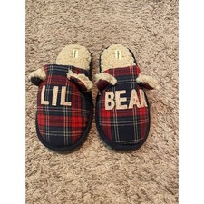 Lil Bear Kid's Christmas Slippers NWOT
