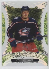 2021-22 Upper Deck Ovation World Premiere Lime 35/99 Cole Sillinger #WP-18 0ma5