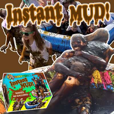 INSTANT MUD! (BULK 60Gal) For Mud Wrestling, Mud Runs, Messy Games & Mud pies!