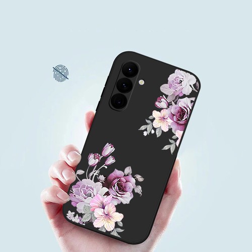 Funda Para Samsung Galaxy A16 A05s A56 A35 A14 A25 A26 Silicona Rosa Flores Cubierta - Imagen 4 de 17
