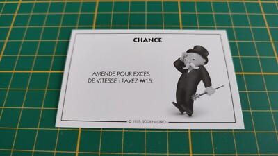 Glückskarte Speed Excess Brettspiel Monopoly Schnelle Spiele Hasbro C25
