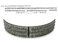 No.740-10C Sans Serif Medium Condensed Type Shuttle for Varityper Typewriter Vtg thumbnail