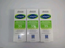 Cetaphil Face Moisturizer, Daily Oil Free Facial Moisturizer with SPF 35 3 Pack