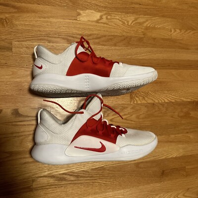 Size 15.5 - Nike Hyperdunk X TB Low White Red
