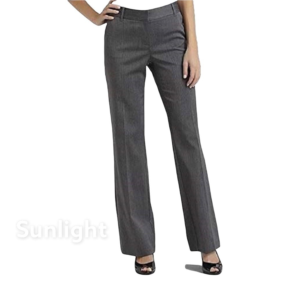 Worthington Gray Mid Rise Trouser Dress Pant. Women Size 10- Modern Fit |  eBay