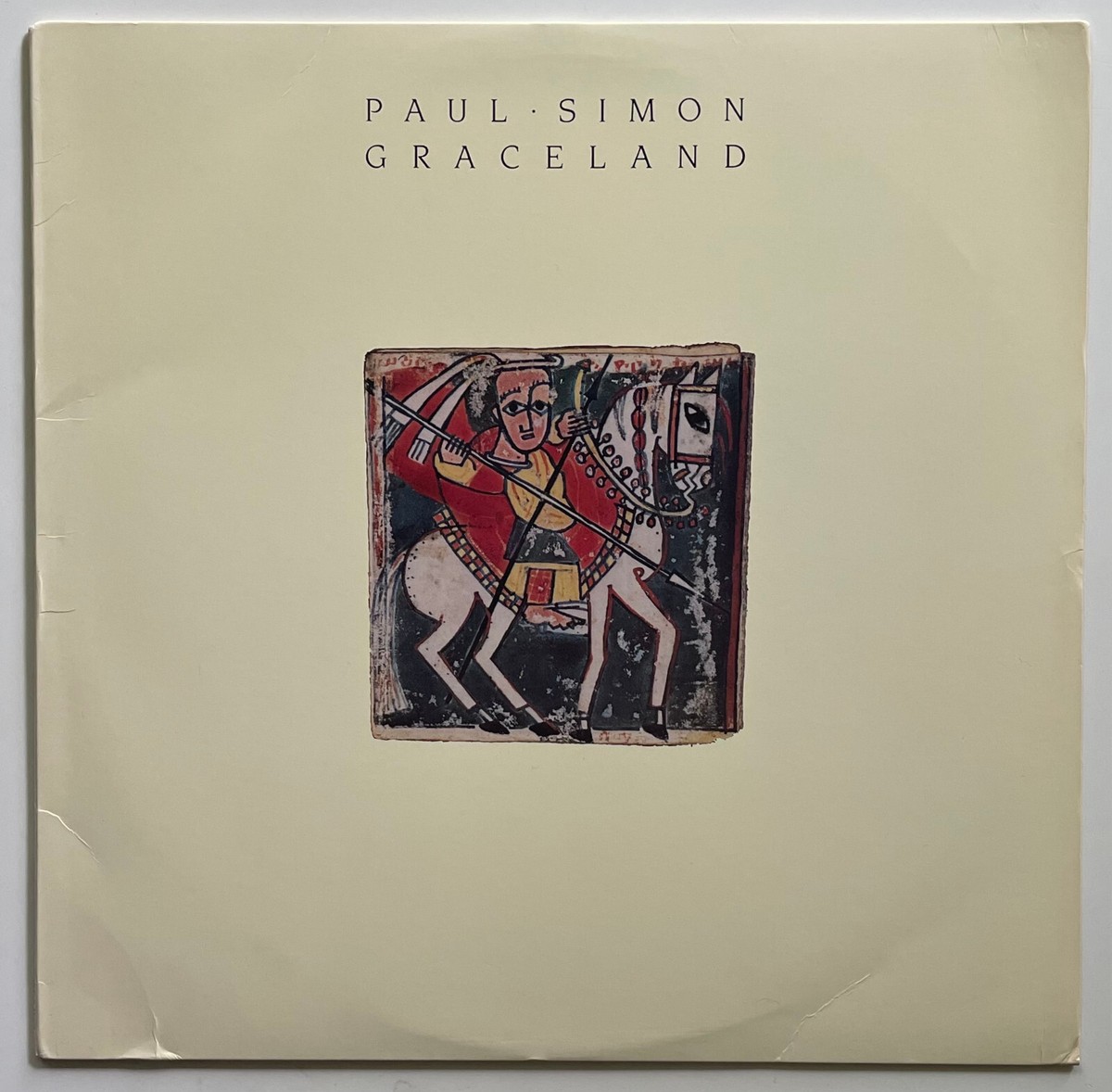 ORIGINAL Vtg 1986 PAUL SIMON Album GRACELAND Record w Inner Lp