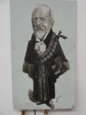 BERT A LEVY 1902 ARTIST PORTRAIT PAINTING OF MELBOURNE MAYOR SIR SAMUEL GILLOTT