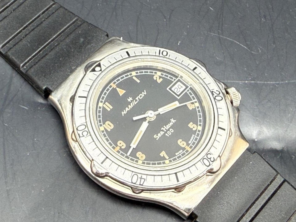 Vintage Hamilton Sea Hawk 100 Skin Diver Watch eBay