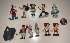 Lot Of 11 Vintage 1960's Marx Disneykins Plastic Figures Dumbo Pinocchio T6