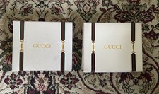 Gucci Gift Box White Ribbon - 2 Empty Boxes