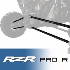 RZR PRO R Turbo R Billet Aluminum Radius Rods Chromoly Heims USA Made BLACK