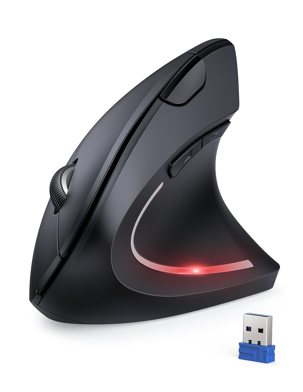 TECKNET 4800 DPI Ergonomic Wireless Vertical Mouse with 5 Adjustable DPI Levels