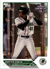 2023 Topps Pro Debut #PD-2 Danyer Cueva Texas Rangers Prospect Baseball Card