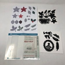 Diamond Press Christmas Foliage Stamp and Die Set 717054