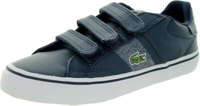 Lacoste Sport Boys No Lace Sneakers Size Youth 13 Navy Blue