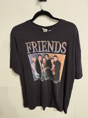 H M Warner Brothers unisex tee shirt friends black short sleeved photo  front s