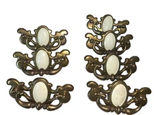 Lot Of 7 Vintage Ilco Unican Canada Drop Down Handle Drawer Pulls 1985  CP-2540