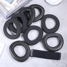 1Pair Ear Pad Cushion Pad Headband Compatible With HD800 HD800S Headset Black