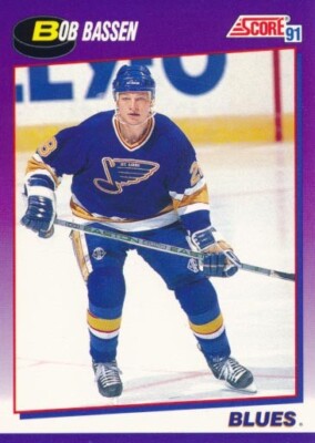 1991-92 Score American #179 BOB BASSEN - St. Louis Blues