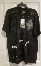 Vntg Ablanche Royal Power Force Black  Heavy Cotton Graphic Shirt Men's sz 2XL