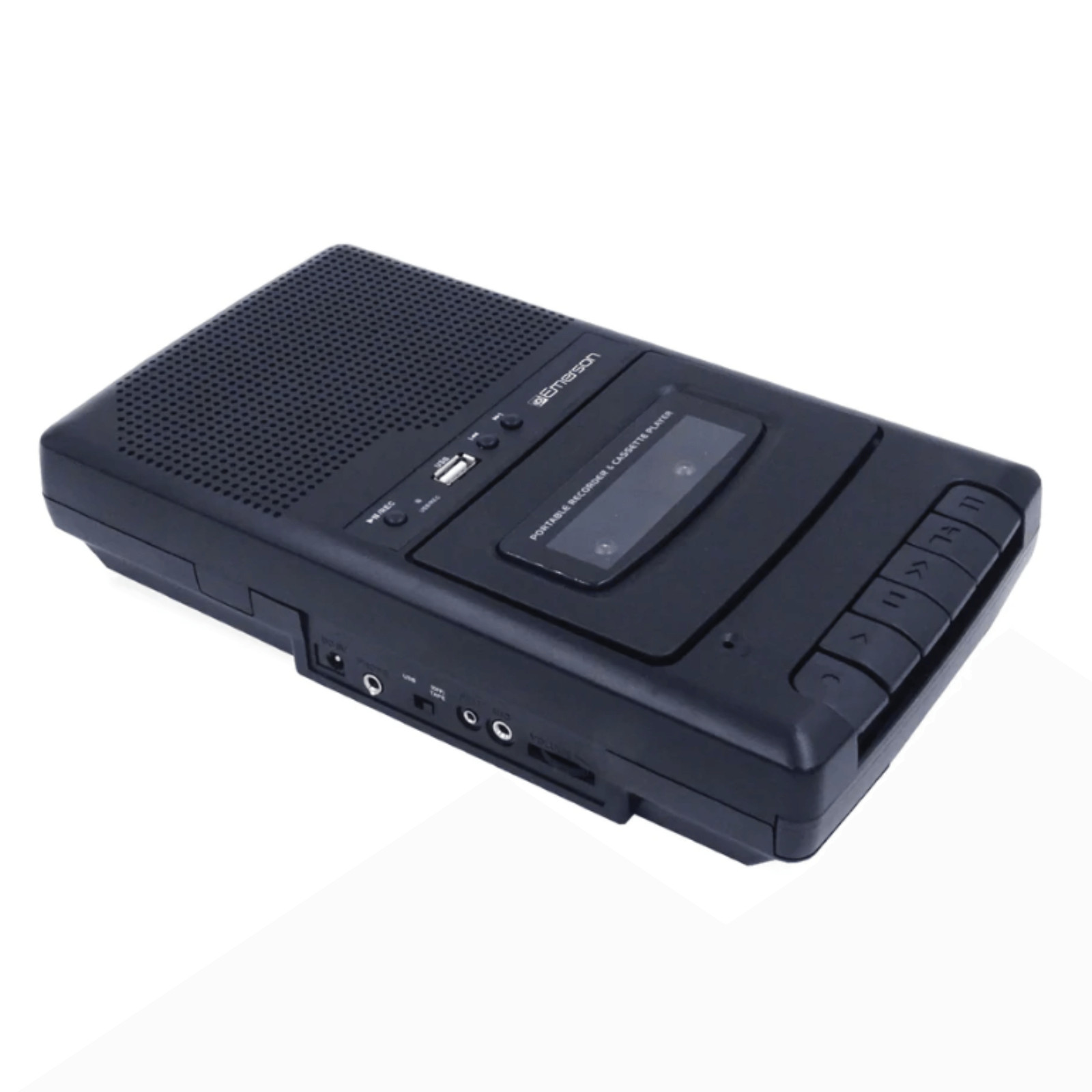 Emerson Portable Cassette Player and Recorder with Digital Conversion and Mic