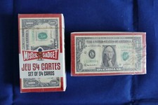 Jeu de 54 cartes Décor Un dollar - 2 jeux de cartes - Neuf sous blister