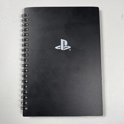NEW VINTAGE SONY PLAYSTATION PS LOGO GAMES BOOK NOTEBOOK BLACK PROMOTIONAL ITEM!