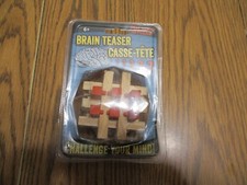 BRAIN TEASER CASSE-TETE REAL WOOD 3D PUZZLE N...