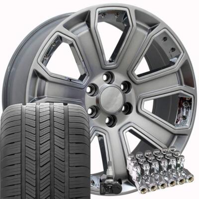 5661 Hyper 20x8.5 Rims & Goodyear Tires TPMS SET Fit Silverado Sierra