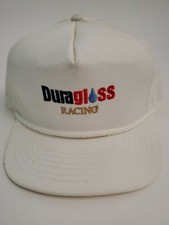 Trucker Hat Snapback White Duragloss Racing Made in USA
