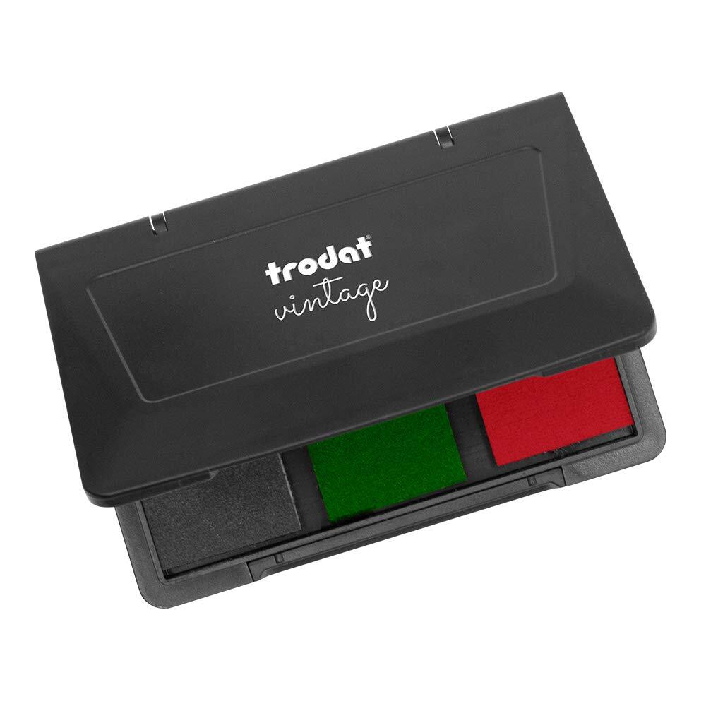 Trodat Vintage Hand Stamp Pad - Colour Combination of Stamp Homemade